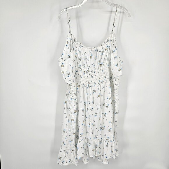 Rue Plus Dress Womens 4X Floral Sleeveless Summer Ruffle Hem Tie Waist Maxi - Picture 6 of 12